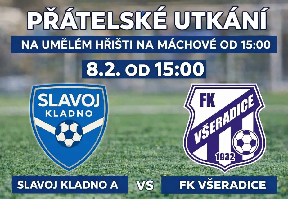 Přátelské utkání A týmu Slavoje